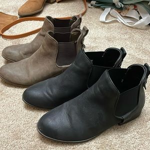 two pairs of Madden Girl booties